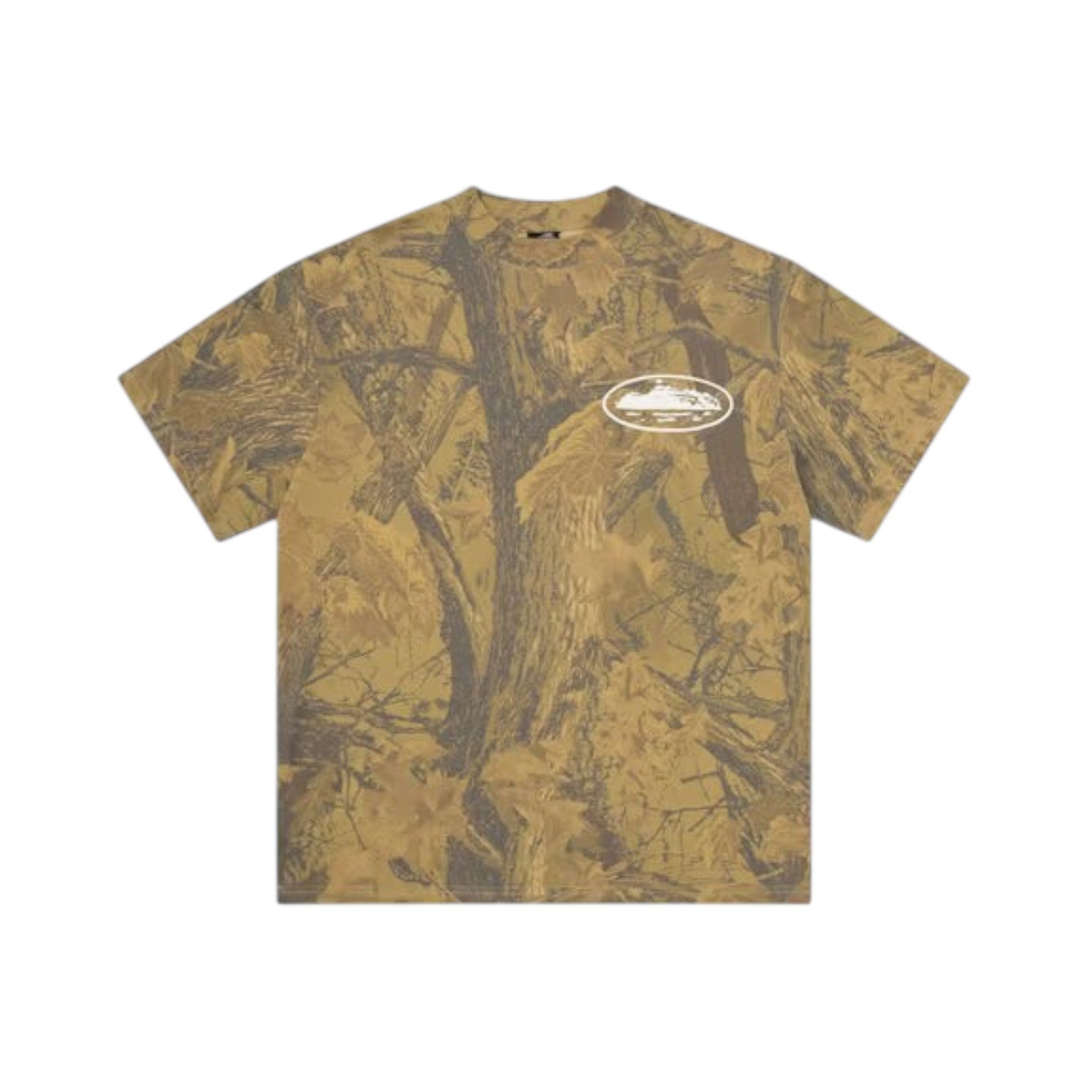 T-Shirt Corteiz Island Alcatraz Puff Print - Forest Camo - Urban Cult