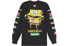 T-shirt Supreme SpongeBob Castelli Racing Longsleeve Nera - Urban Cult