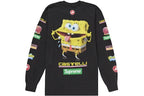 T-shirt Supreme SpongeBob Castelli Racing Longsleeve Nera - Urban Cult