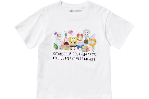 T-Shirt Uniqlo x CPFM SpongeBob SquarePants UT - Bianca - Urban Cult