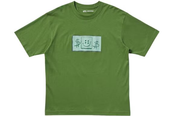 T-Shirt Uniqlo x CPFM SpongeBob "Dollar" - Verde Oliva - Urban Cult