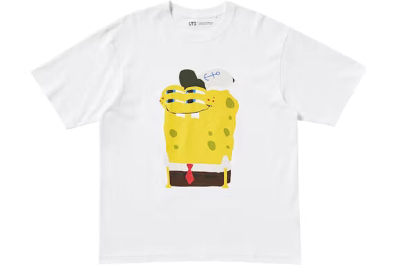 T-Shirt Uniqlo x CPFM SpongeBob & Patrick - Bianca - Urban Cult
