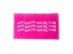 Anti Social Social Club Towel - Pink - Urban Cult