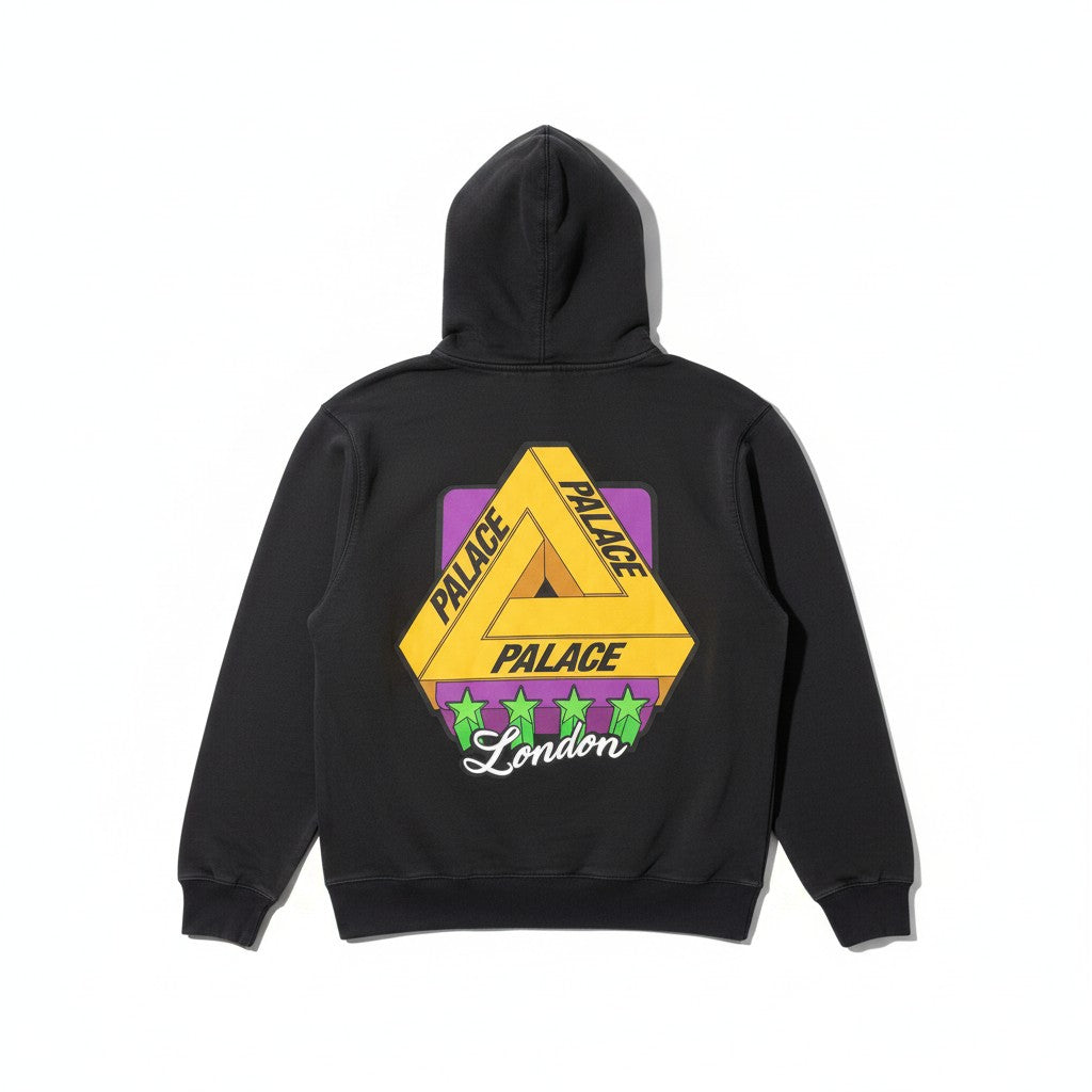 Palace Tri-Ferg 3D Star Hoodie "Start It Up" - Nera - Urban Cult