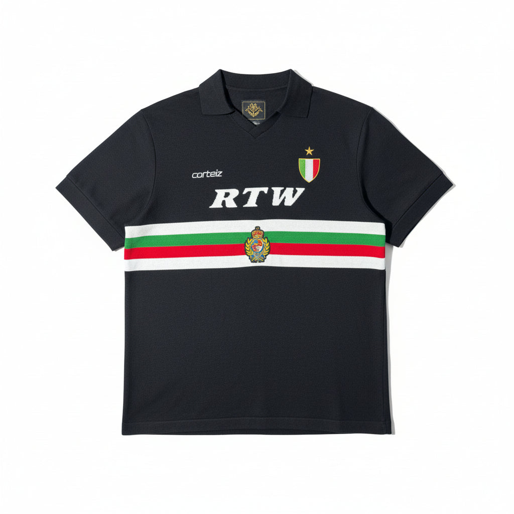 Corteiz 'Serie A' Knit Jersey - Black - Urban Cult