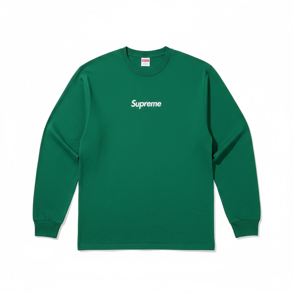 Supreme Box Logo Longsleeve T-shirt - Verde - Urban Cult