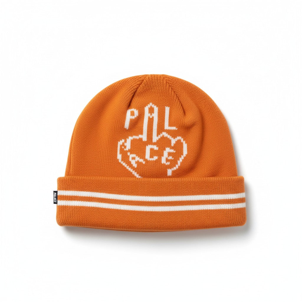 Beanie Palace Finger Up - Orange - Urban Cult