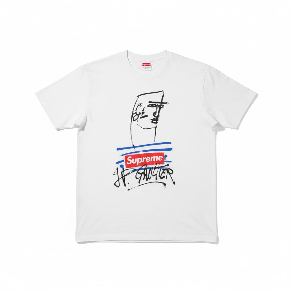 Supreme x Jean Paul Gaultier T-shirt - Bianco - Urban Cult