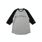 Stüssy x Champion Maniche a 3/4 - Grigia/Blu - Urban Cult