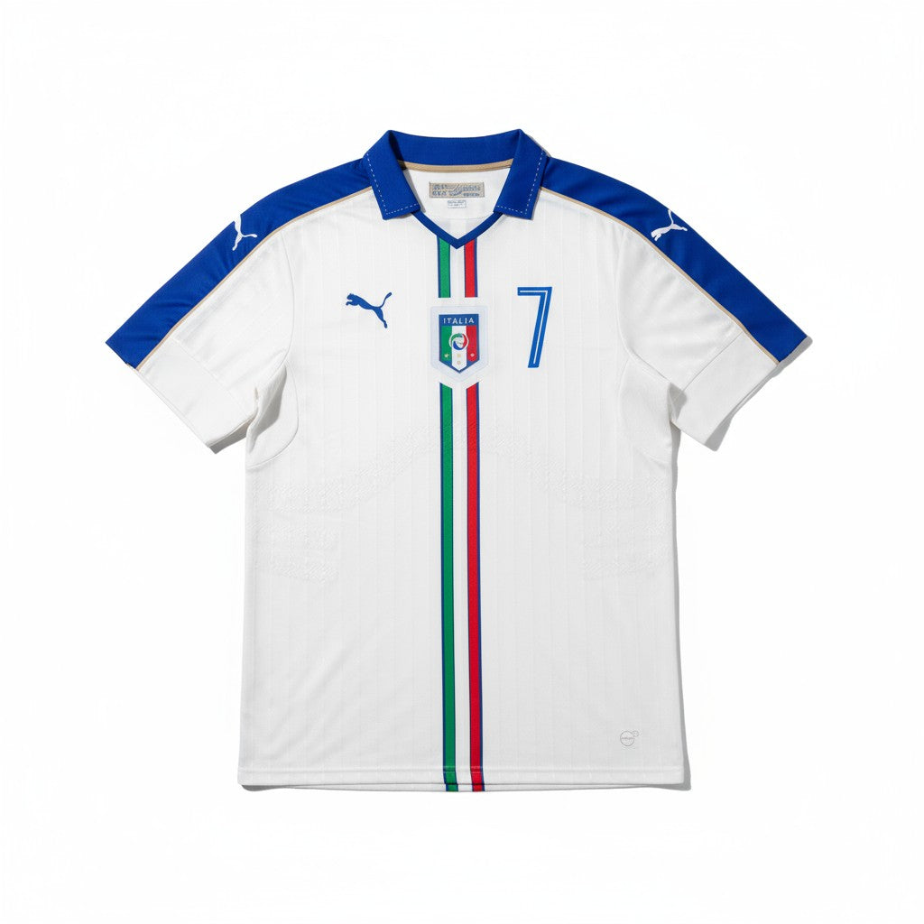 Maglia Italia Trasferta Zaza #7 - Europei 2016 (Match Version Rara) - Urban Cult