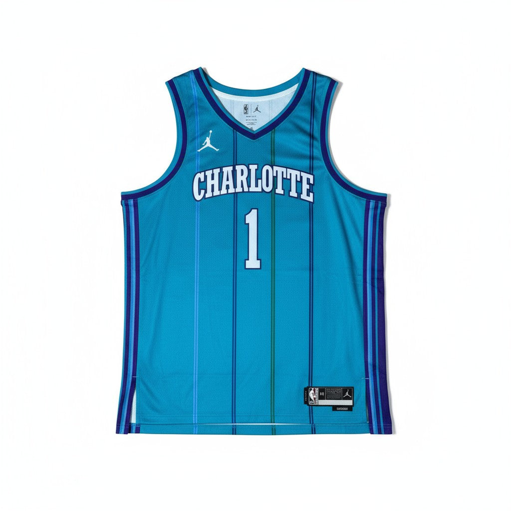 Jersey Ufficiale NBA Charlotte Hornets 2022/2023 LaMelo Ball 1 - Blu/verde - Urban Cult