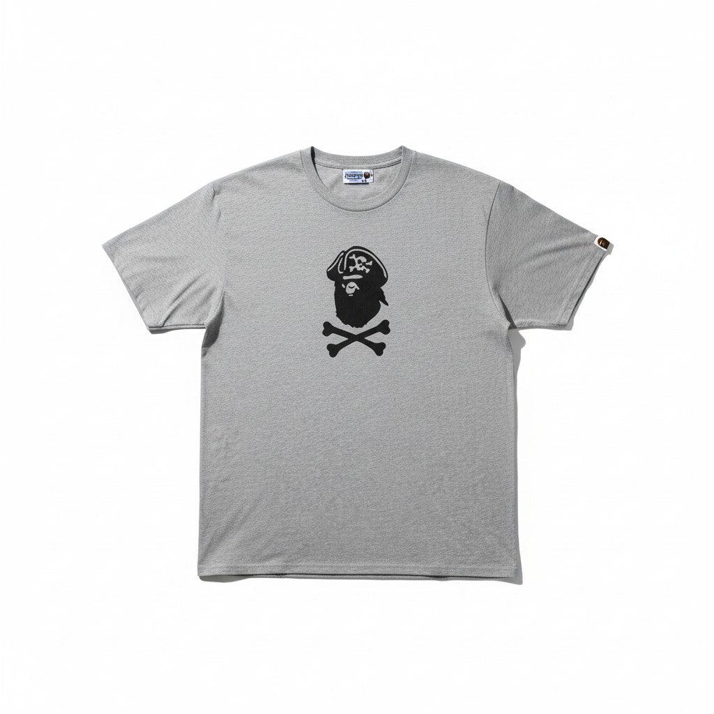 BAPE Pirate Head Logo T-shirt - Grigia - Urban Cult