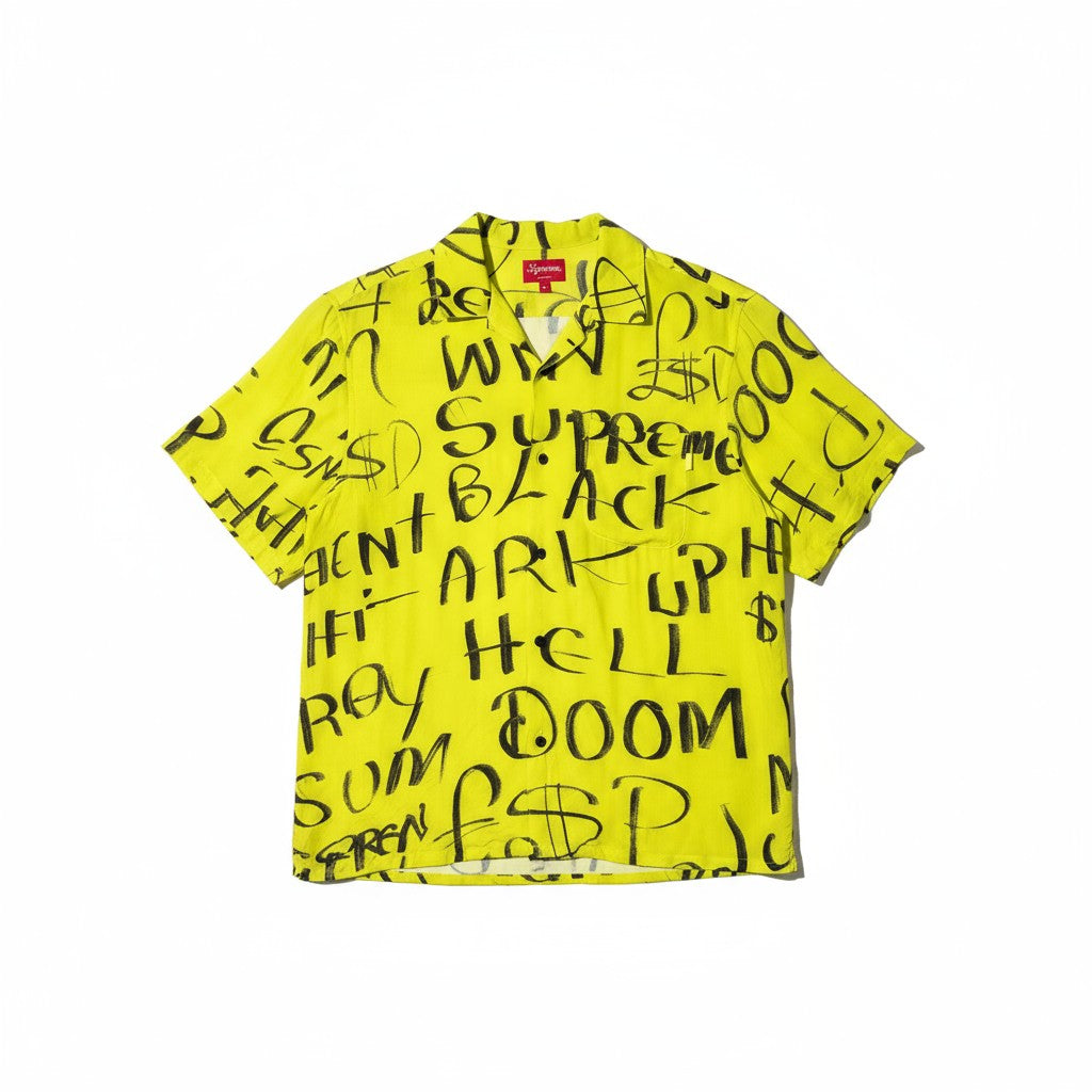 Supreme Black Ark Rayon Camicia - Giallo Fluo - Urban Cult