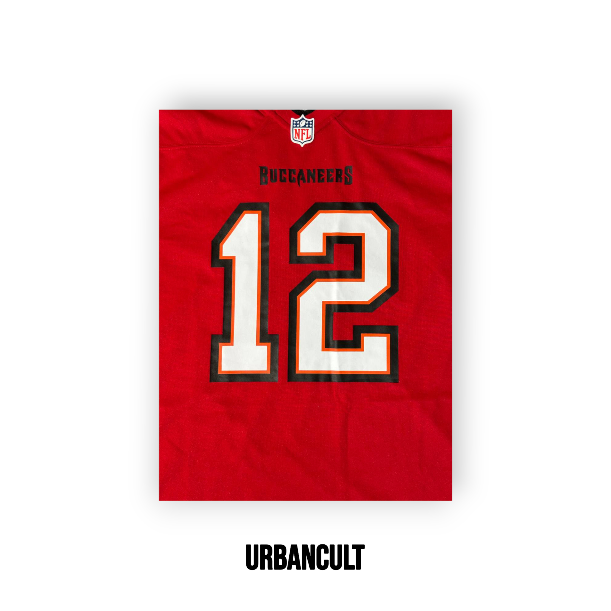 Maglia Ufficiale (Jersey) Home Tampa Bay Buccaneers NFL Tom Brady 12 - Rossa - Urban Cult