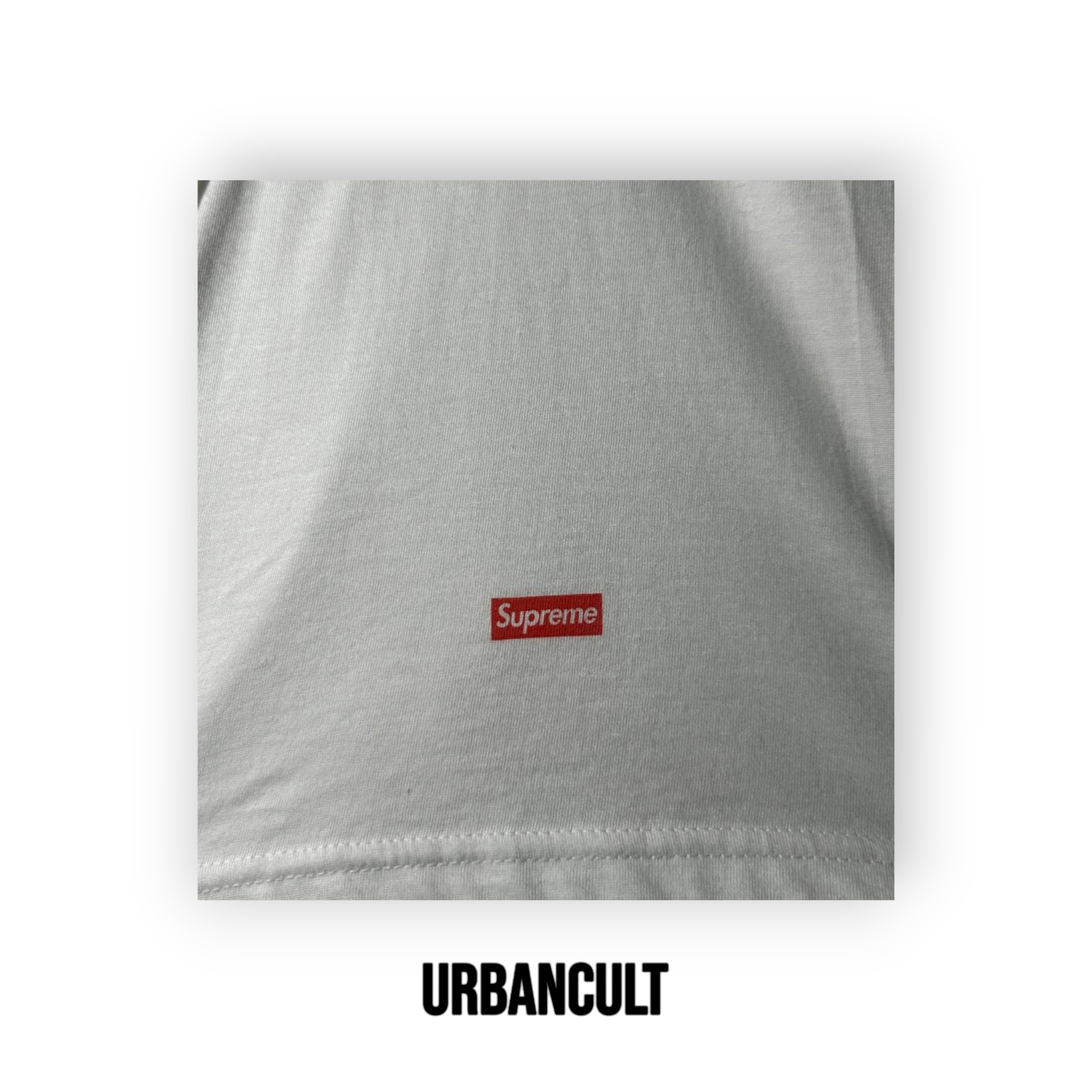 T-Shirt Supreme Mini Box Logo Underwear Hanes - Total White - Urban Cult