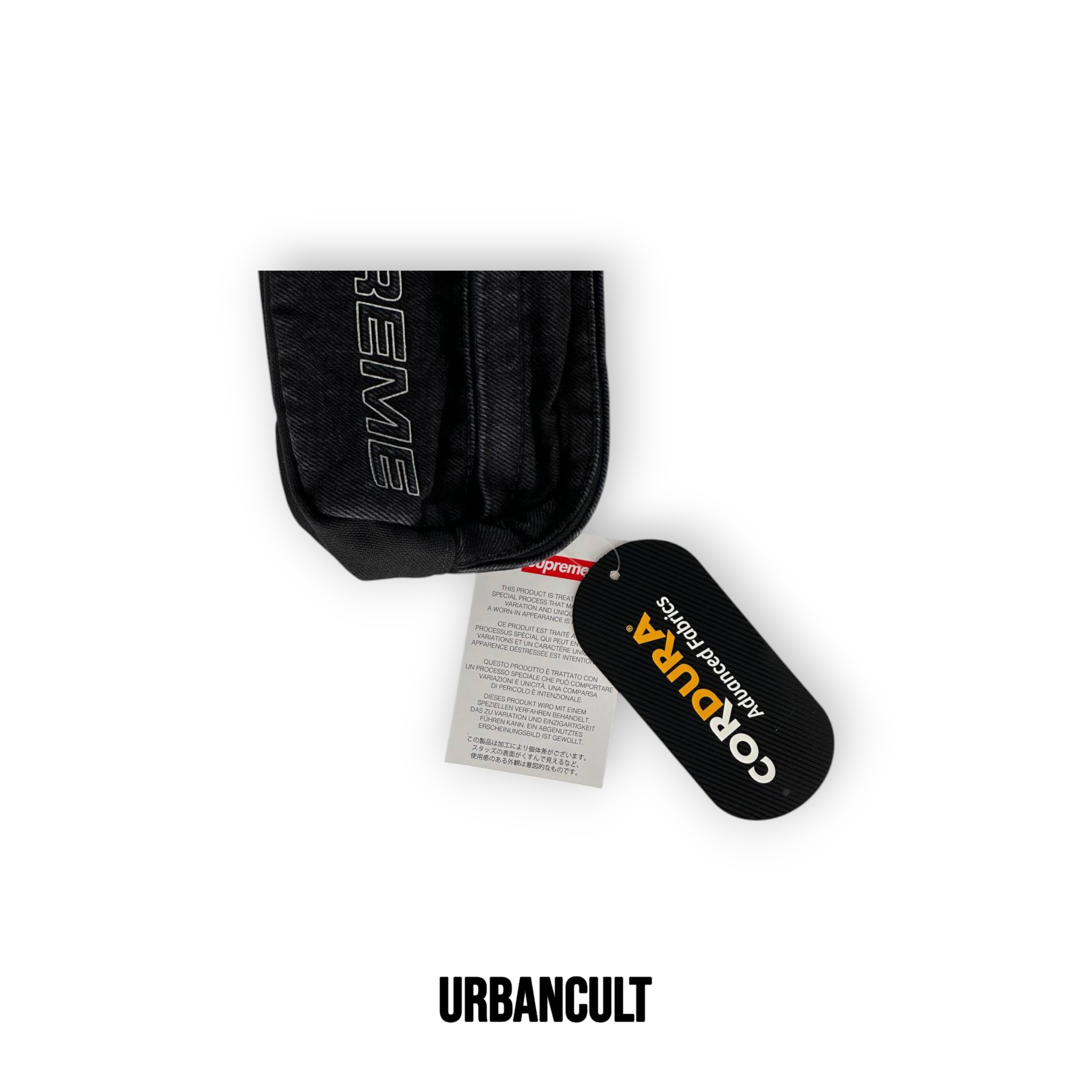 Supreme Denim Shoulder Bag - Black (borsello a tracolla) - Urban Cult