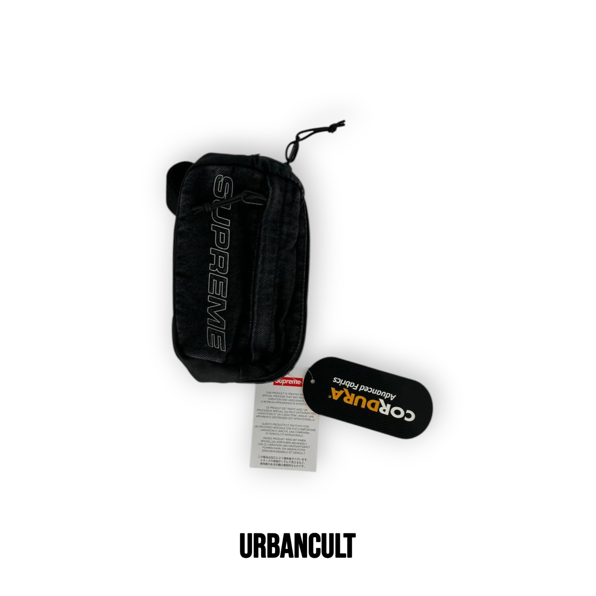 Supreme Denim Shoulder Bag - Black (borsello a tracolla) - Urban Cult