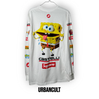 T-shirt Supreme SpongeBob Castelli Racing Longsleeve Bianca - Urban Cult