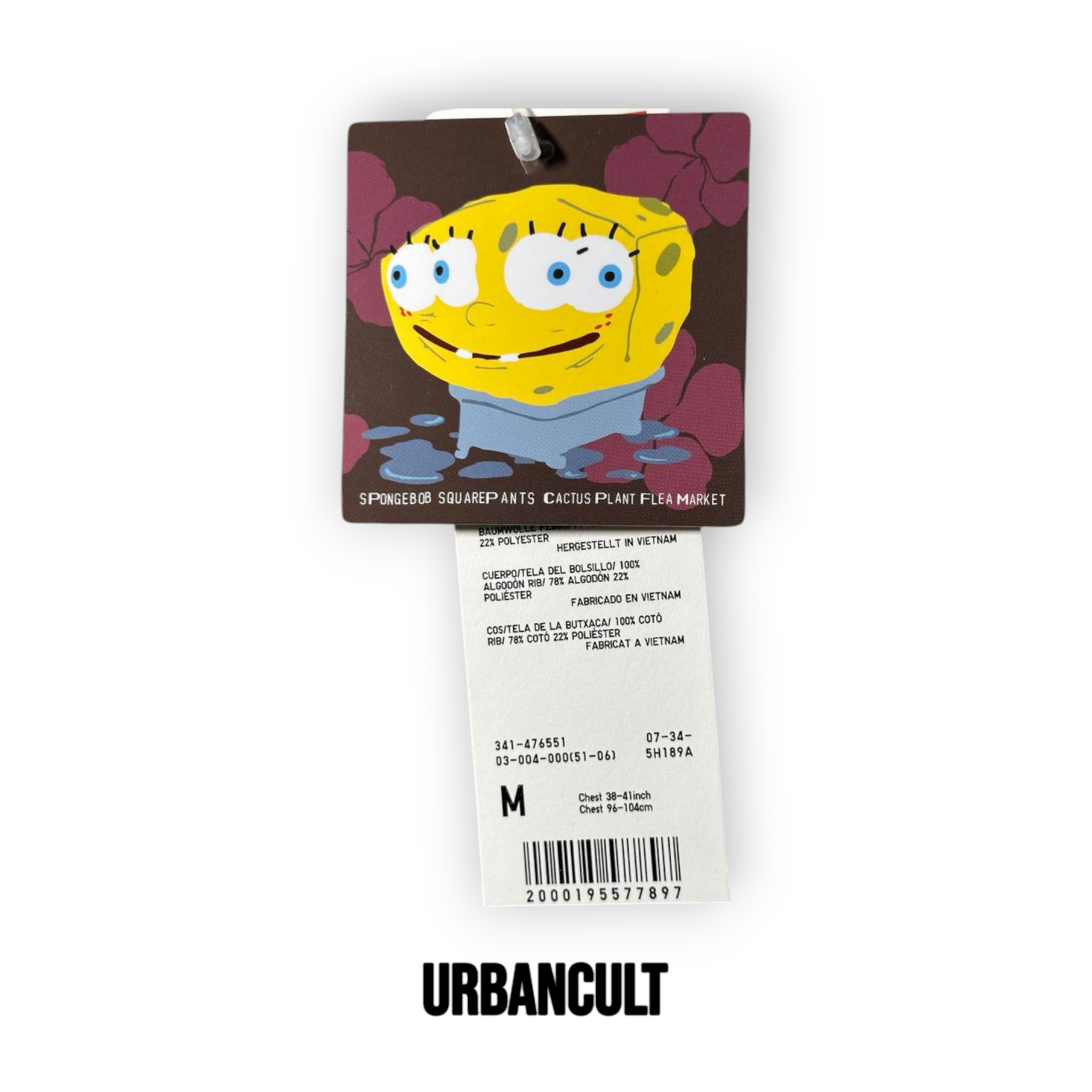 Felpa con Cappuccio Uniqlo x CPFM SpongeBob - Grigia - Urban Cult