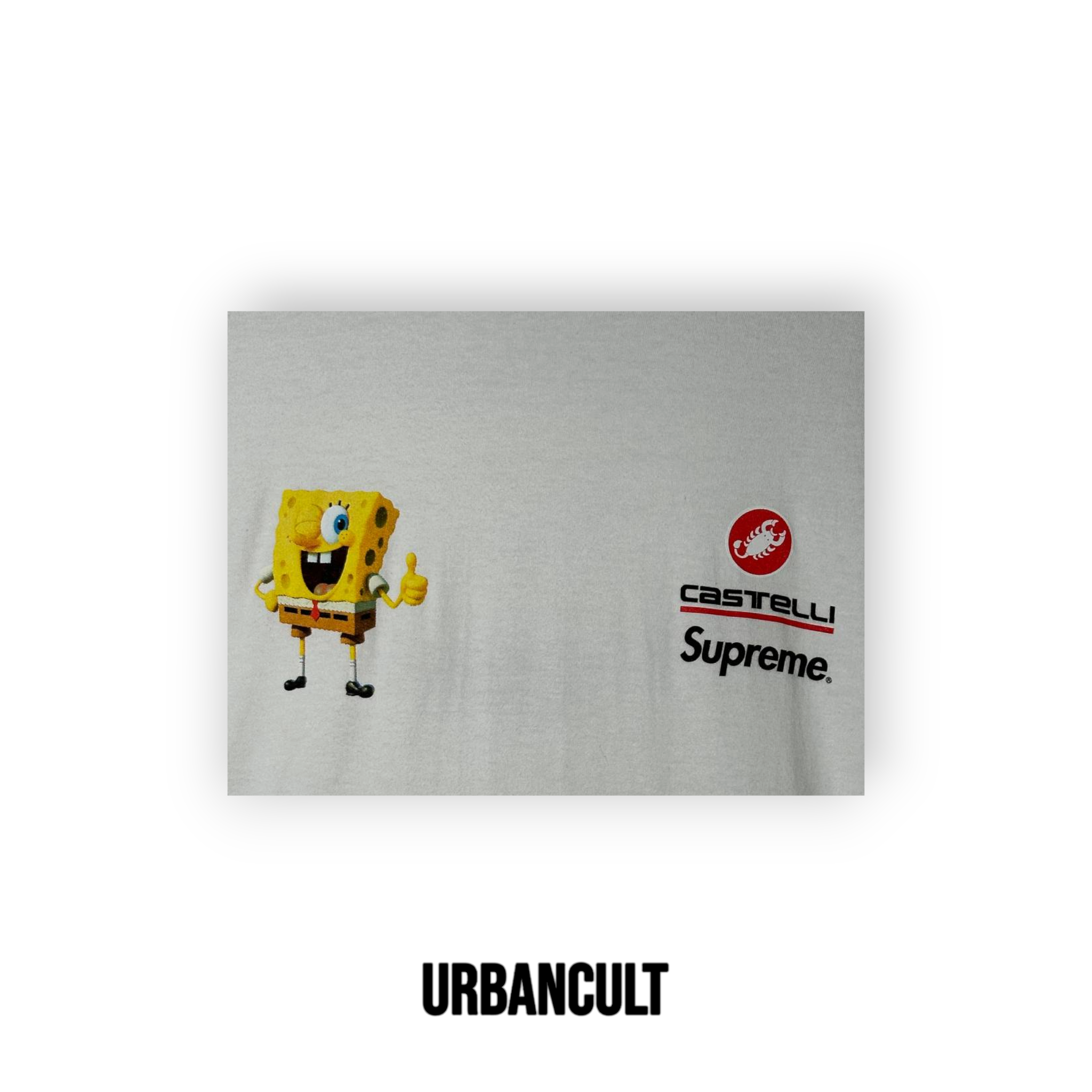 T-shirt Supreme SpongeBob Castelli Racing Longsleeve Bianca - Urban Cult