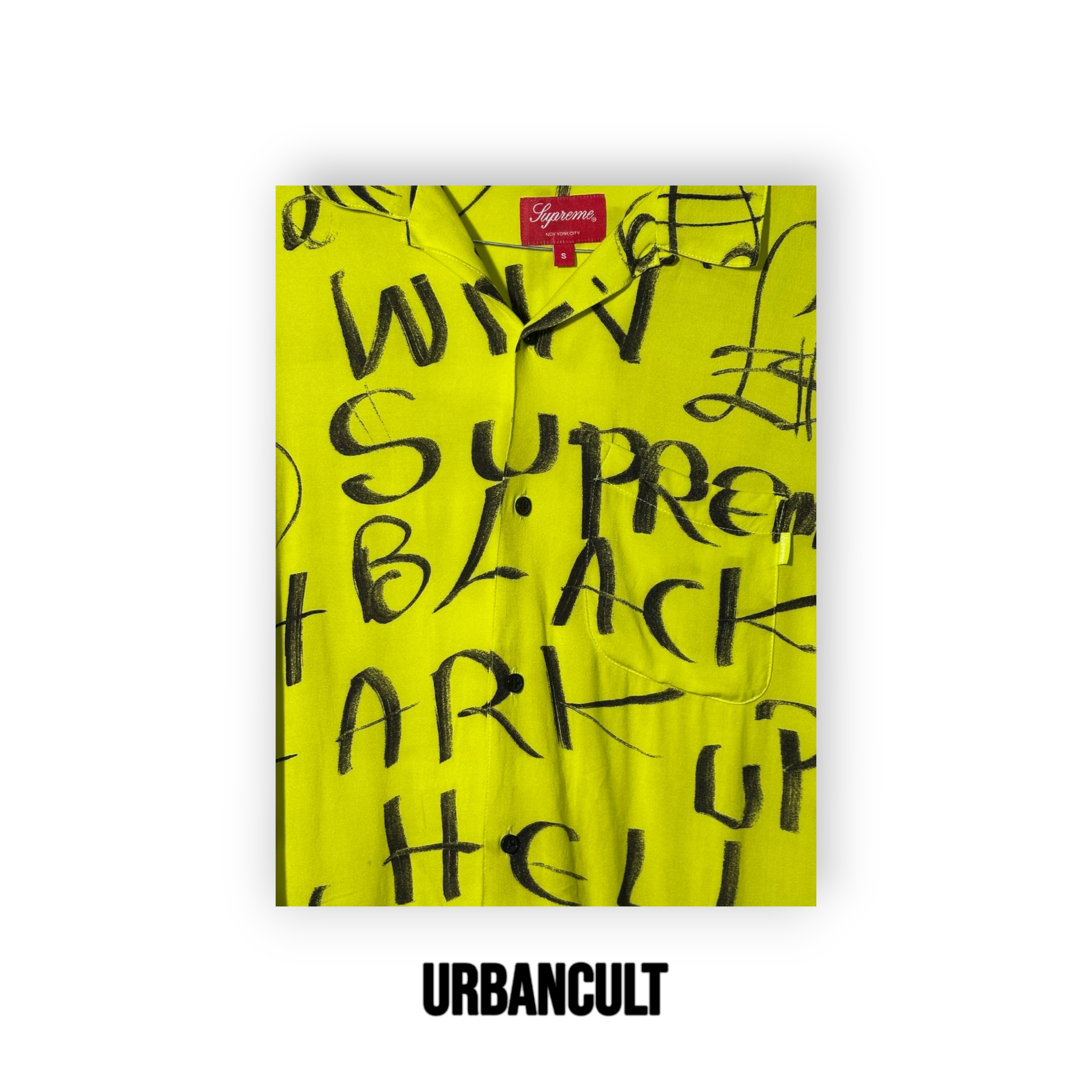 Supreme Black Ark Rayon Camicia - Giallo Fluo - Urban Cult