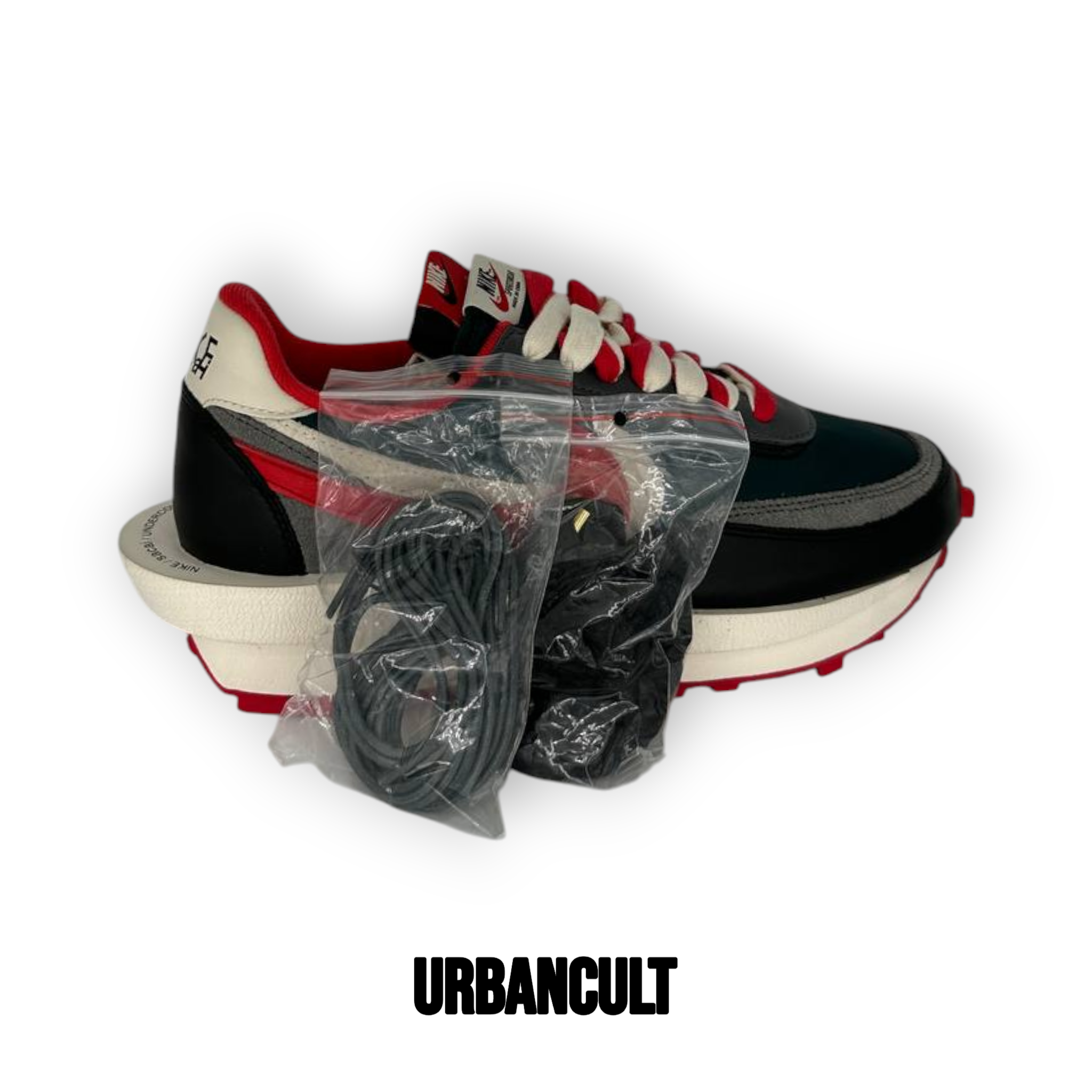 Nike x Sacai x UNDERCOVER LDWaffle - Nero/Rosso/Verde scuro - Urban Cult
