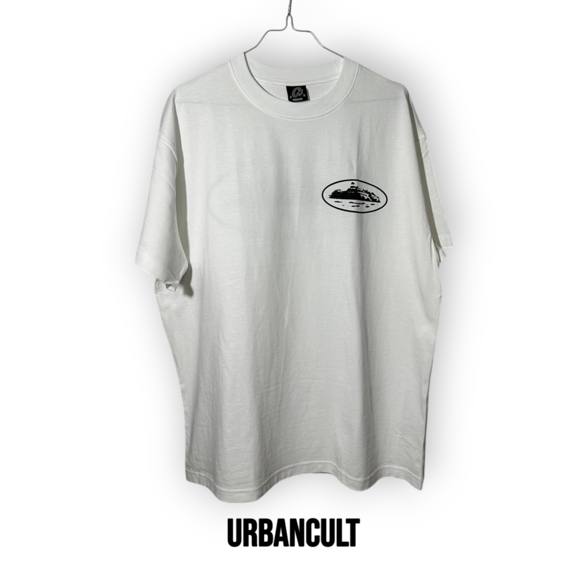 T-Shirt Corteiz OG Island Alcatraz - Bianca - Urban Cult