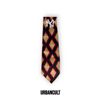 Cravatta Vintage Custom "New Era" Fantasia Rombi - Blu/Giallo/rosso - Urban Cult