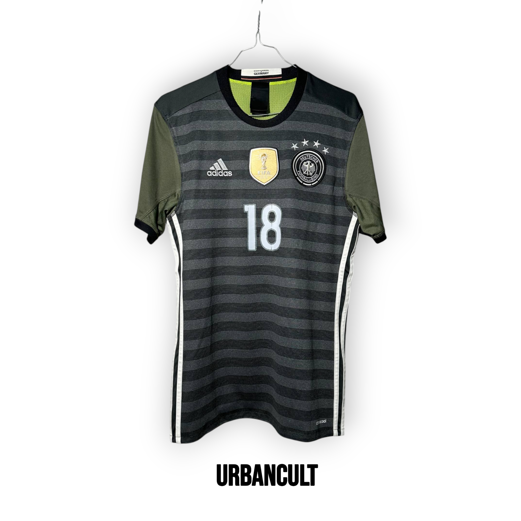 Maglia Germania Trasferta 2016/17 Toni Kroos 18 - Nera - Urban Cult