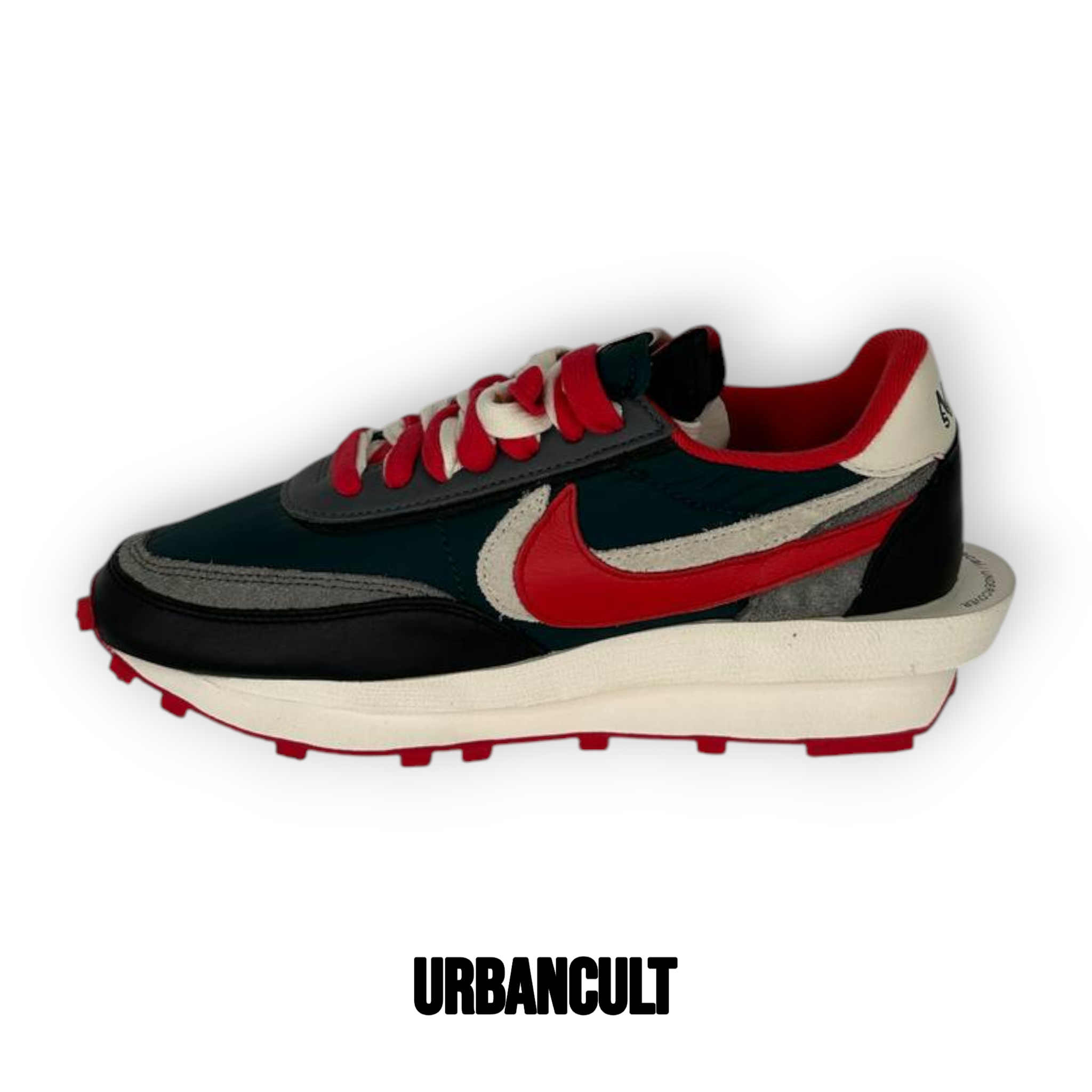 Nike x Sacai x UNDERCOVER LDWaffle - Nero/Rosso/Verde scuro - Urban Cult