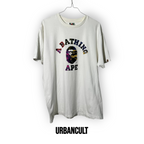 BAPE Mix Camo College multicolor T-shirt - Bianco - Urban Cult