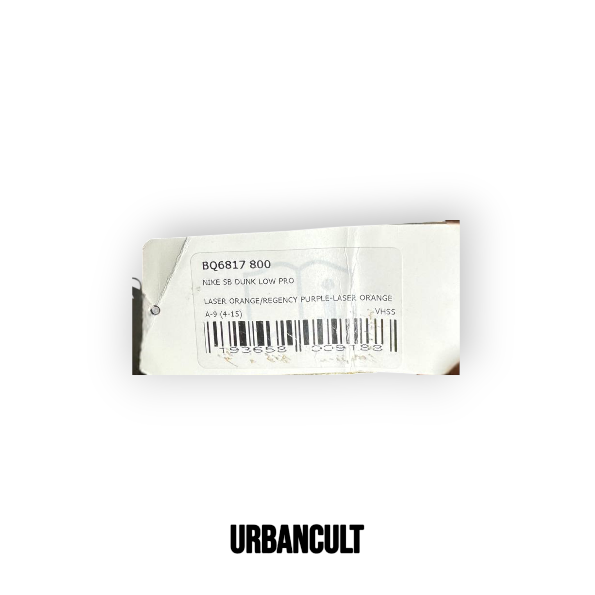 Nike SB Dunk Low SAMPLE - Laser Orange (Yellow Tongue) - Urban Cult