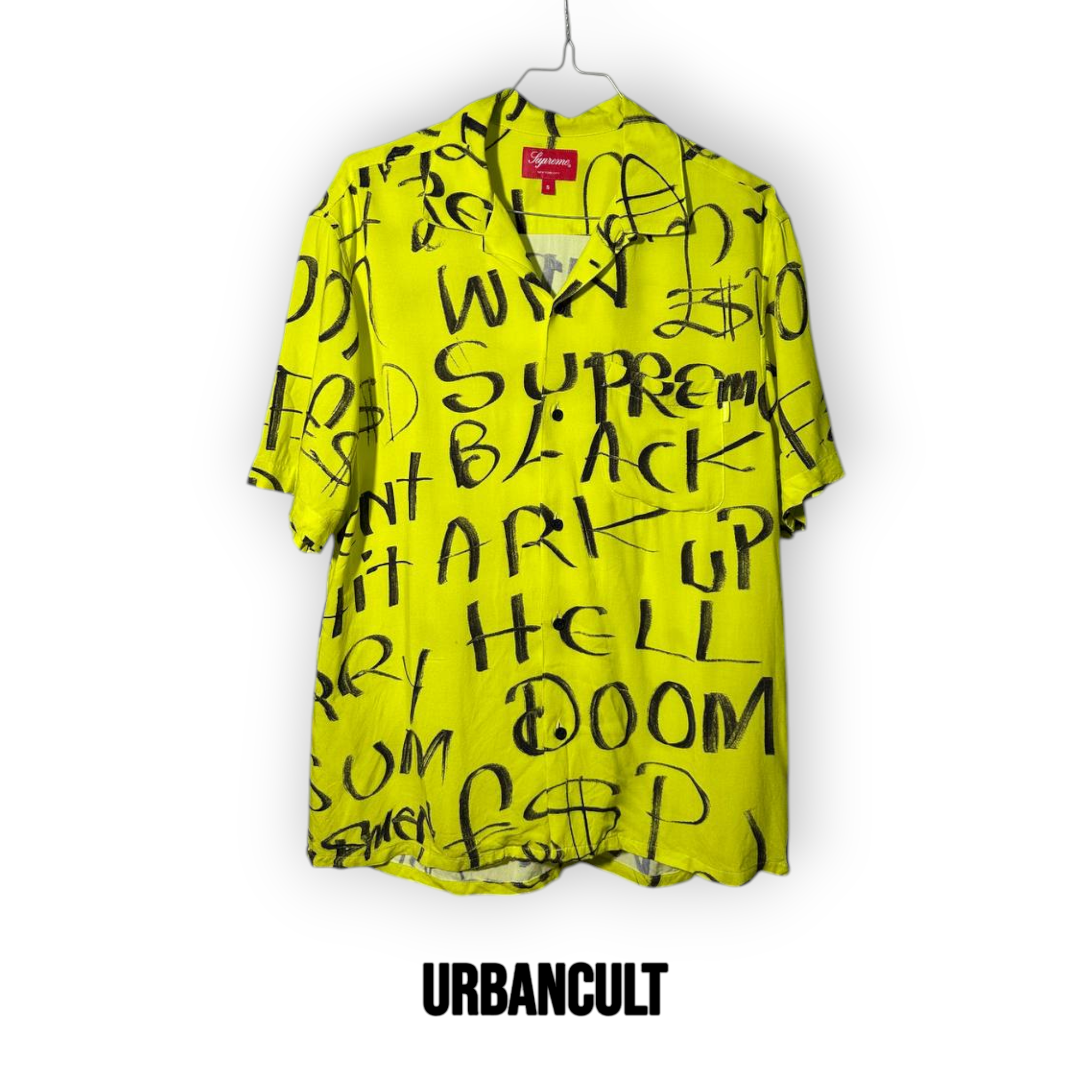 Supreme Black Ark Rayon Camicia - Giallo Fluo - Urban Cult