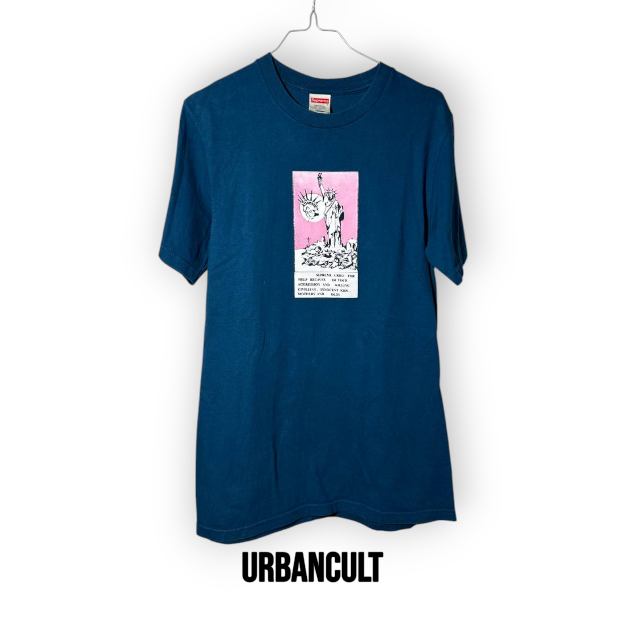 Supreme Liberty T-shirt (Statua della Libertà) - Blu - Urban Cult