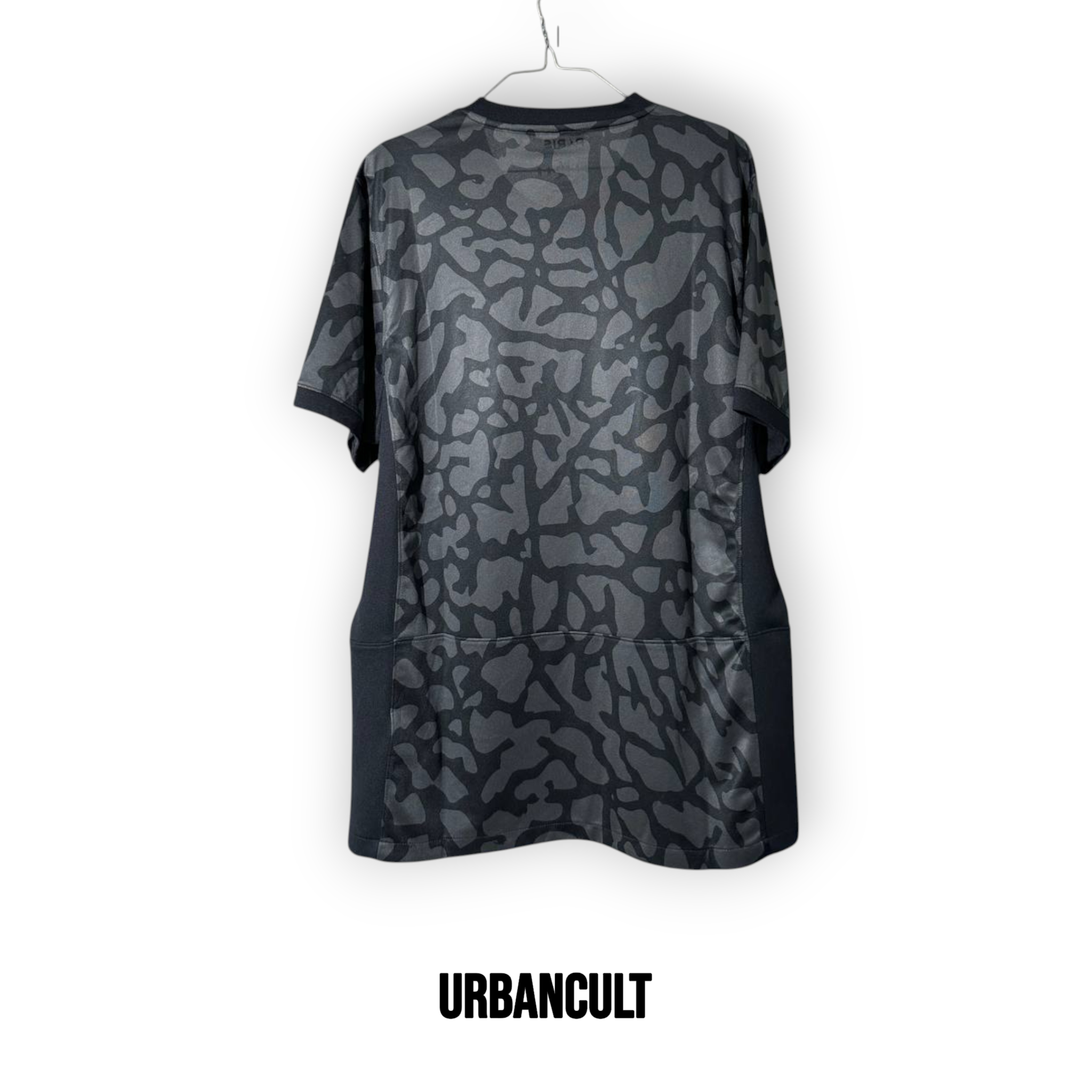 Maglia Ufficiale Jordan PSG (Paris Saint-Germain) 2023/2024 - Nero Grigio Camo "Elephant Print" - Urban Cult