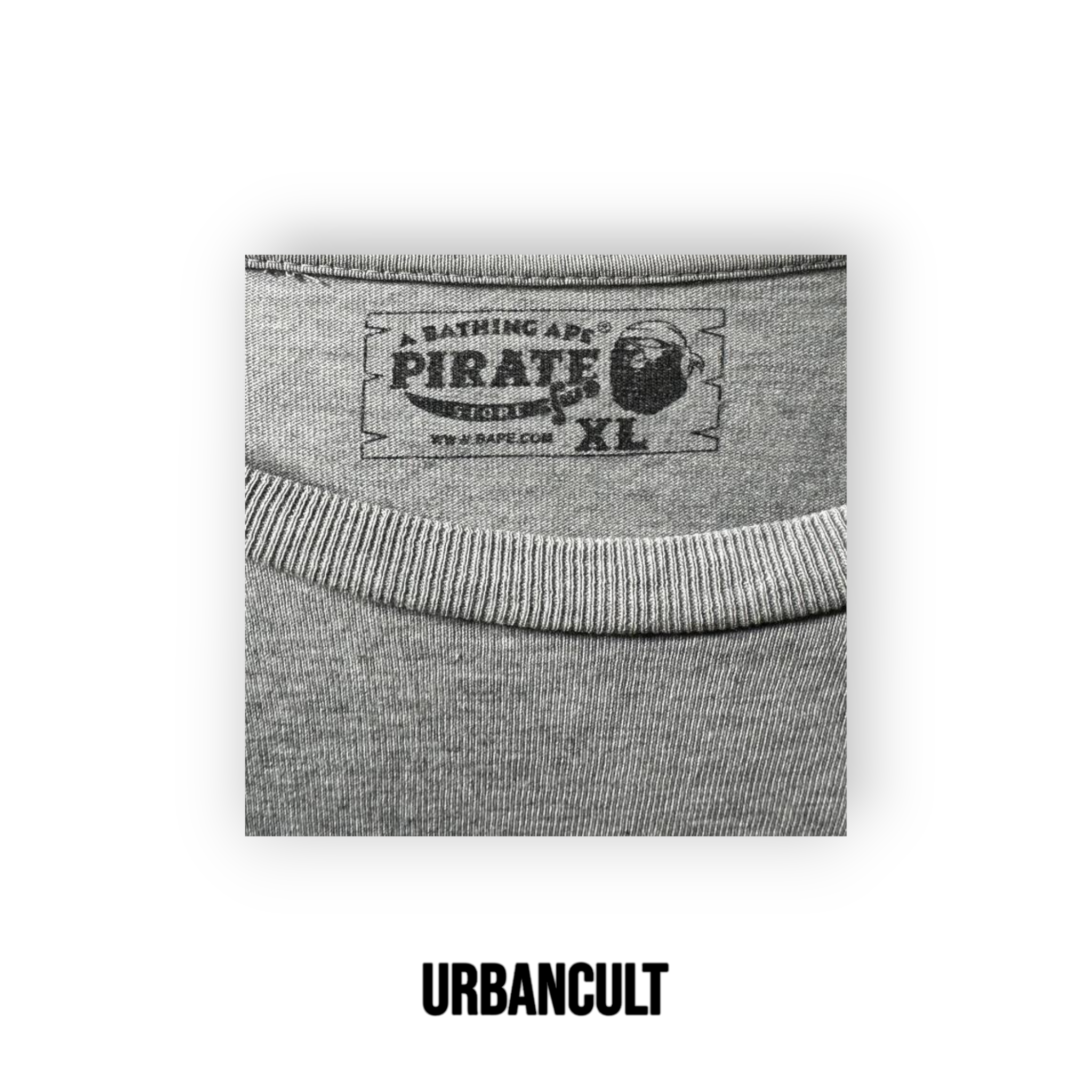 BAPE Pirate Head Logo T-shirt - Grigia - Urban Cult