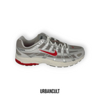 Nike P-6000 Bianche e Rosse "College Grey/Fire Red" - Urban Cult