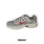 Nike P-6000 Bianche e Rosse "College Grey/Fire Red" - Urban Cult