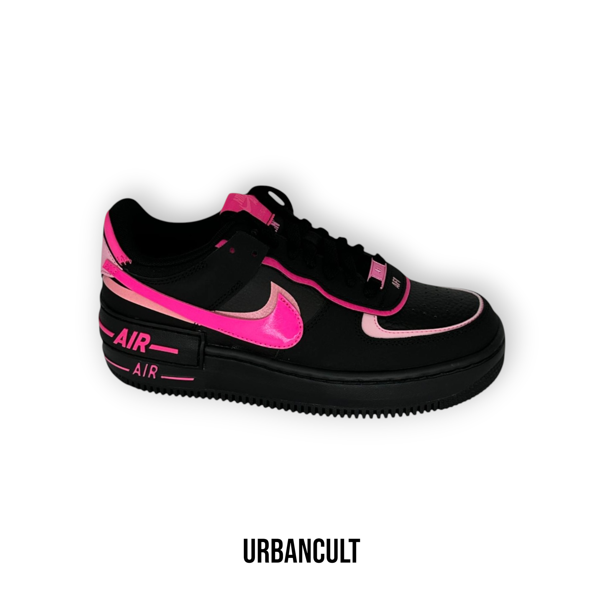 Nike Air Force 1 Shadow Nere e Rosa Black Pink Spell - Urban Cult