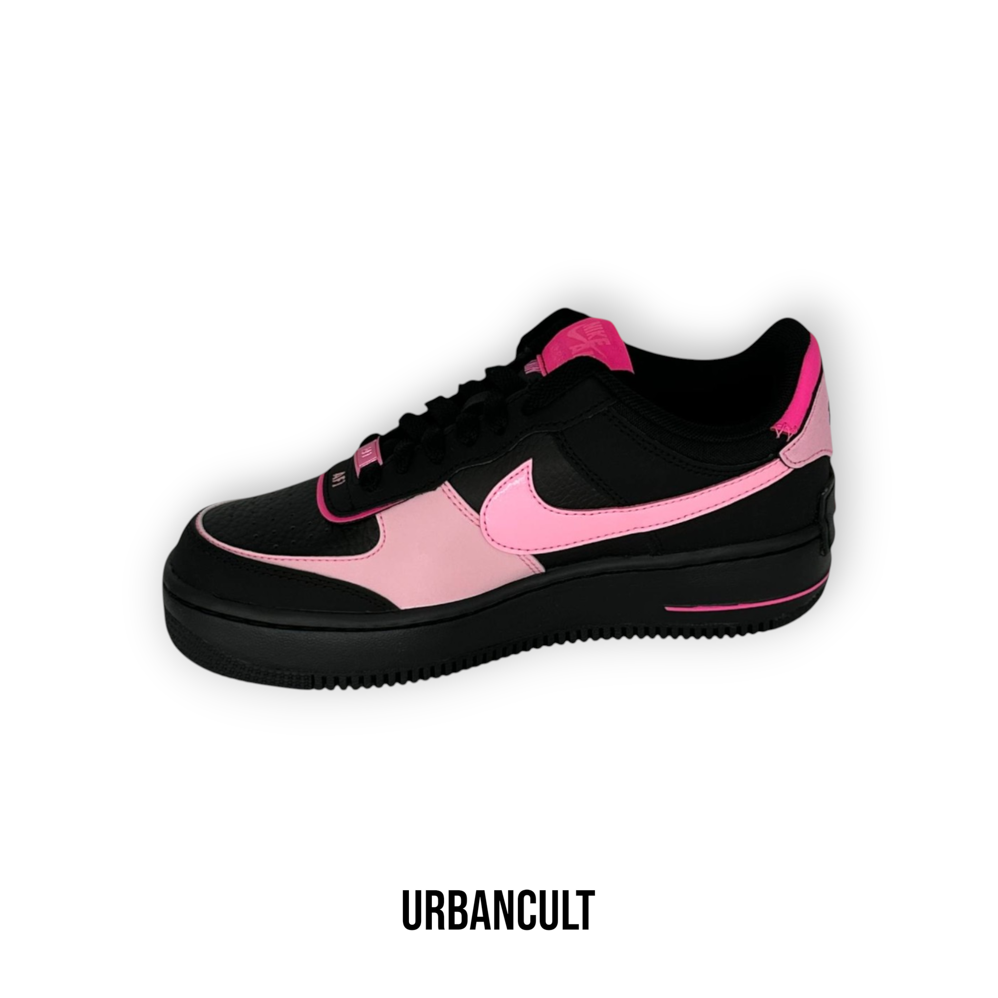 Nike Air Force 1 Shadow Nere e Rosa Black Pink Spell - Urban Cult