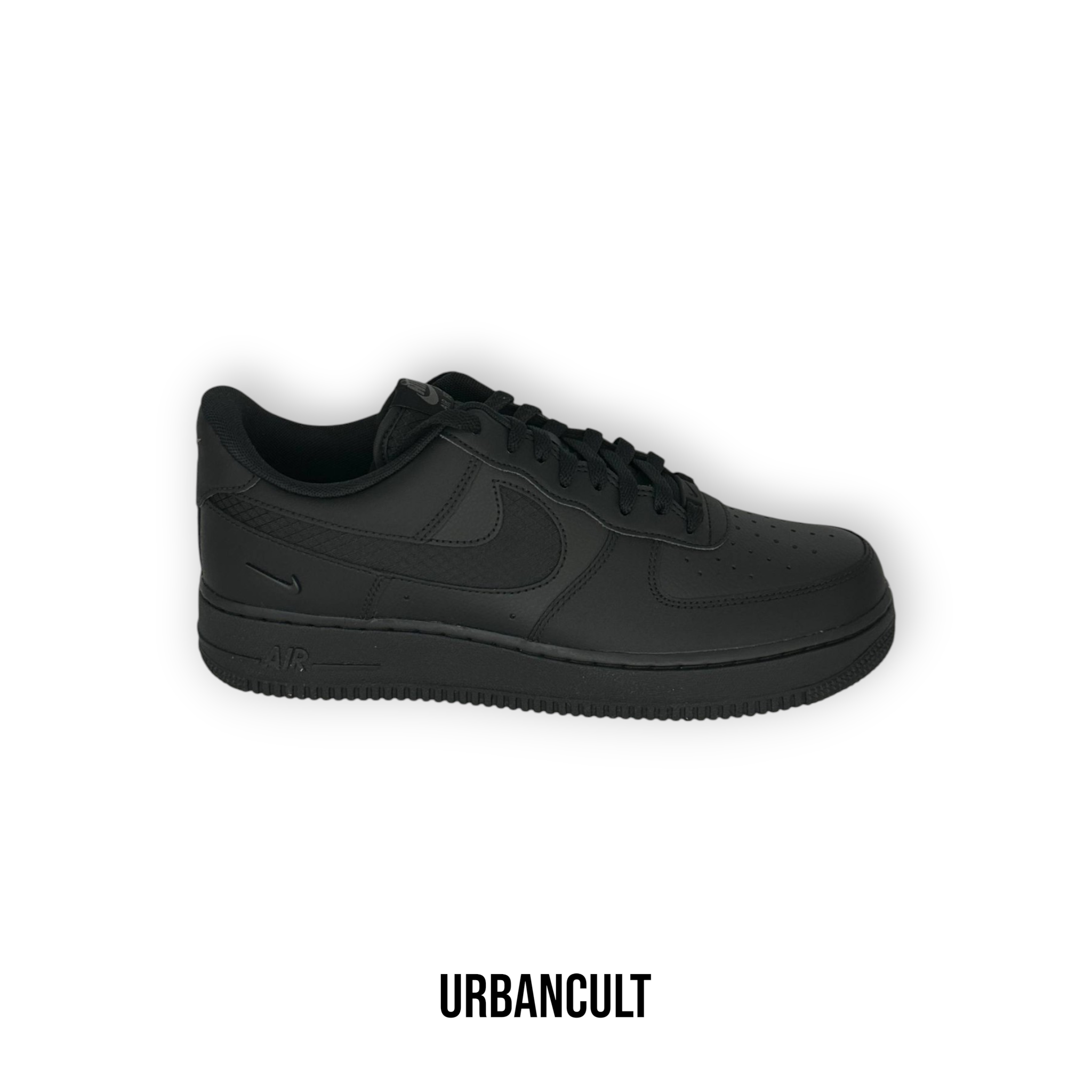 Nike Air Force 1 Nere Low Triple Black Ripstop
