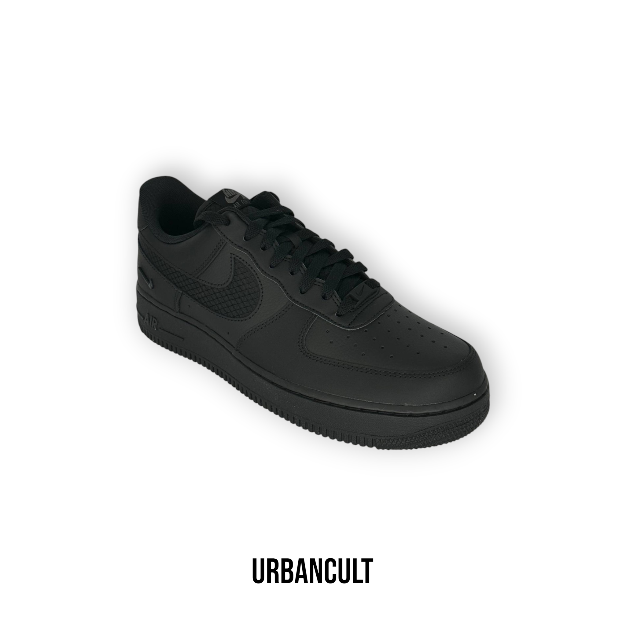 Nike Air Force 1 Nere Low Triple Black Ripstop