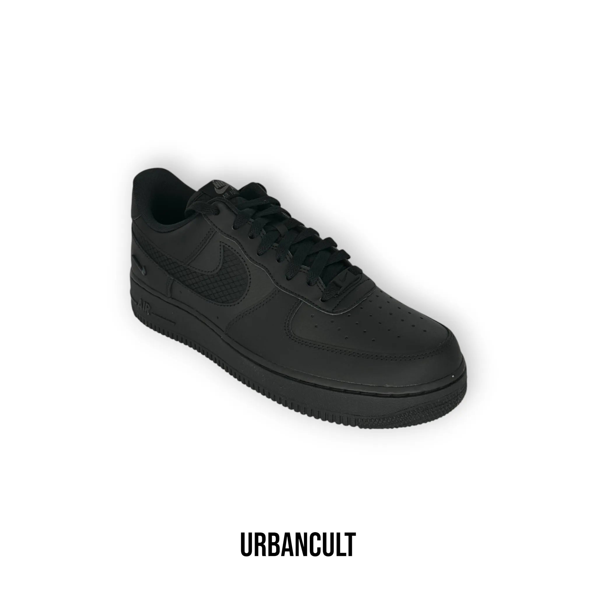 Nike Air Force 1 Nere Low Triple Black Ripstop