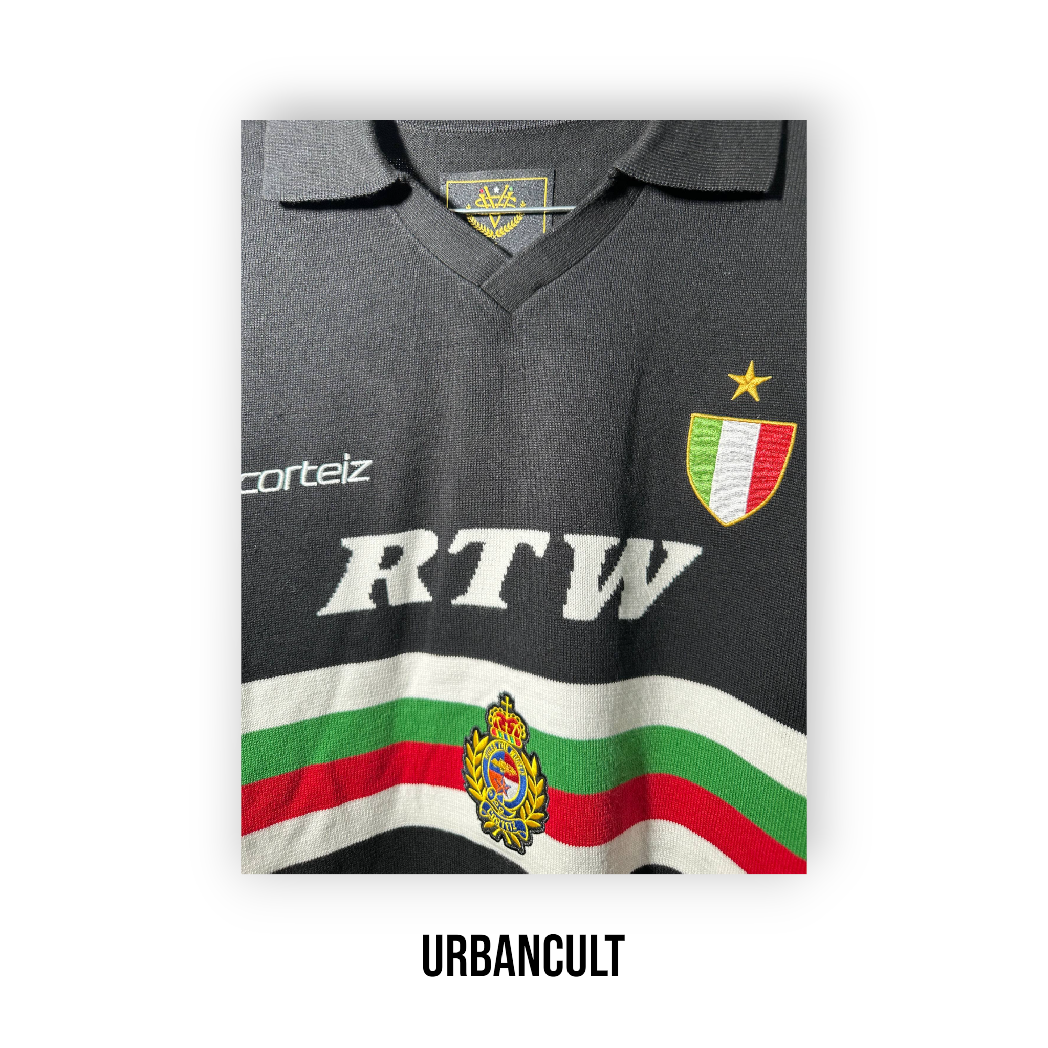 Corteiz 'Serie A' Knit Jersey - Black - Urban Cult