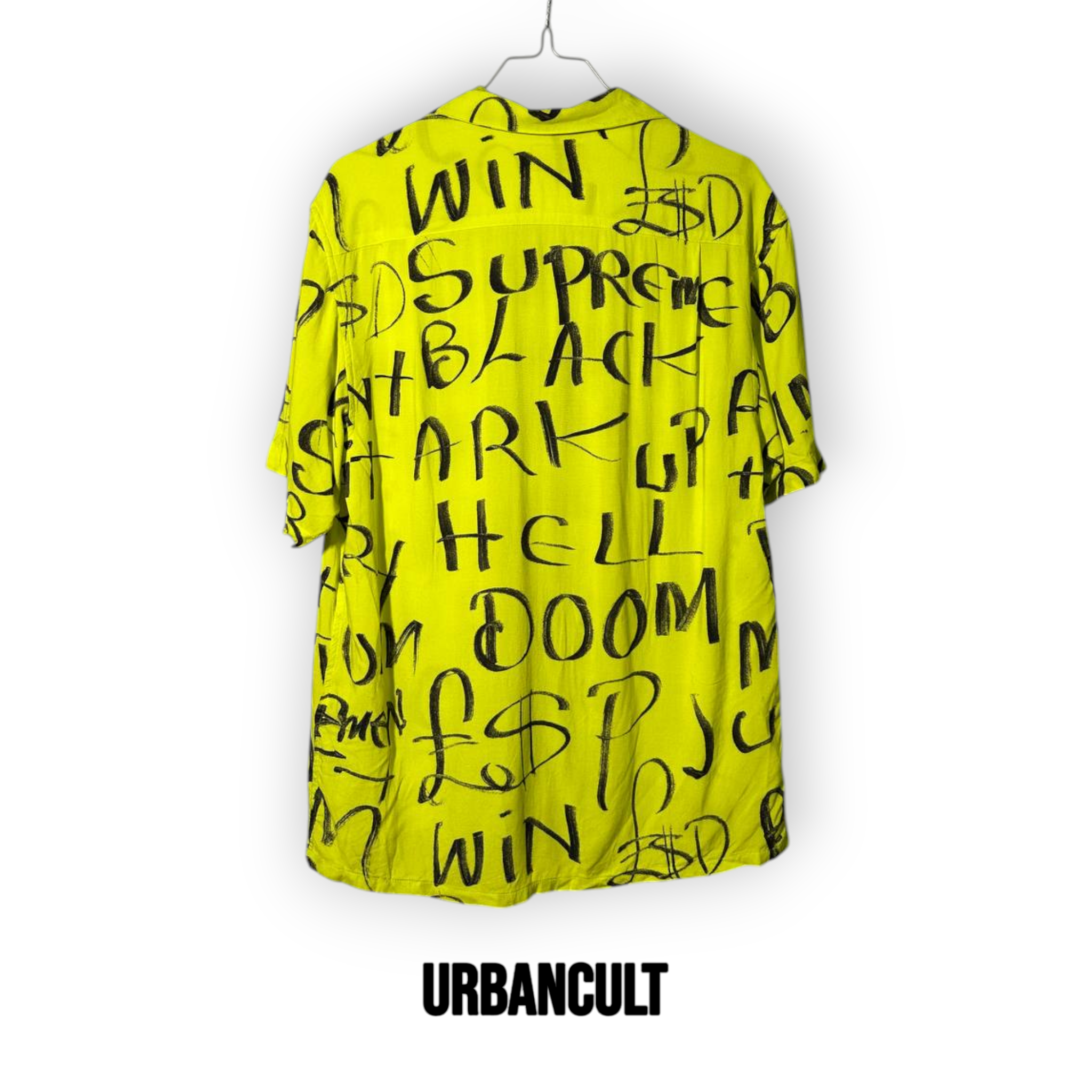 Supreme Black Ark Rayon Camicia - Giallo Fluo - Urban Cult