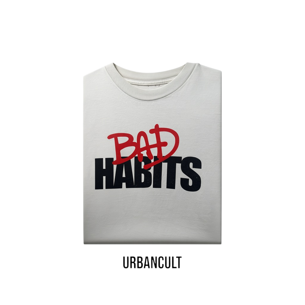 VLONE x Nav Bad Habits T-Shirt Bianca  Second-hand