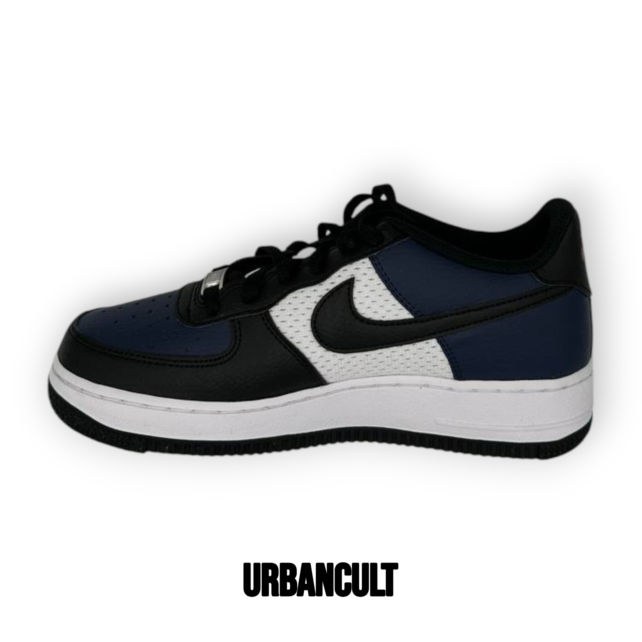 Nike Air Force 1 Low (GS) - Navy Blue / Black / White - Urban Cult