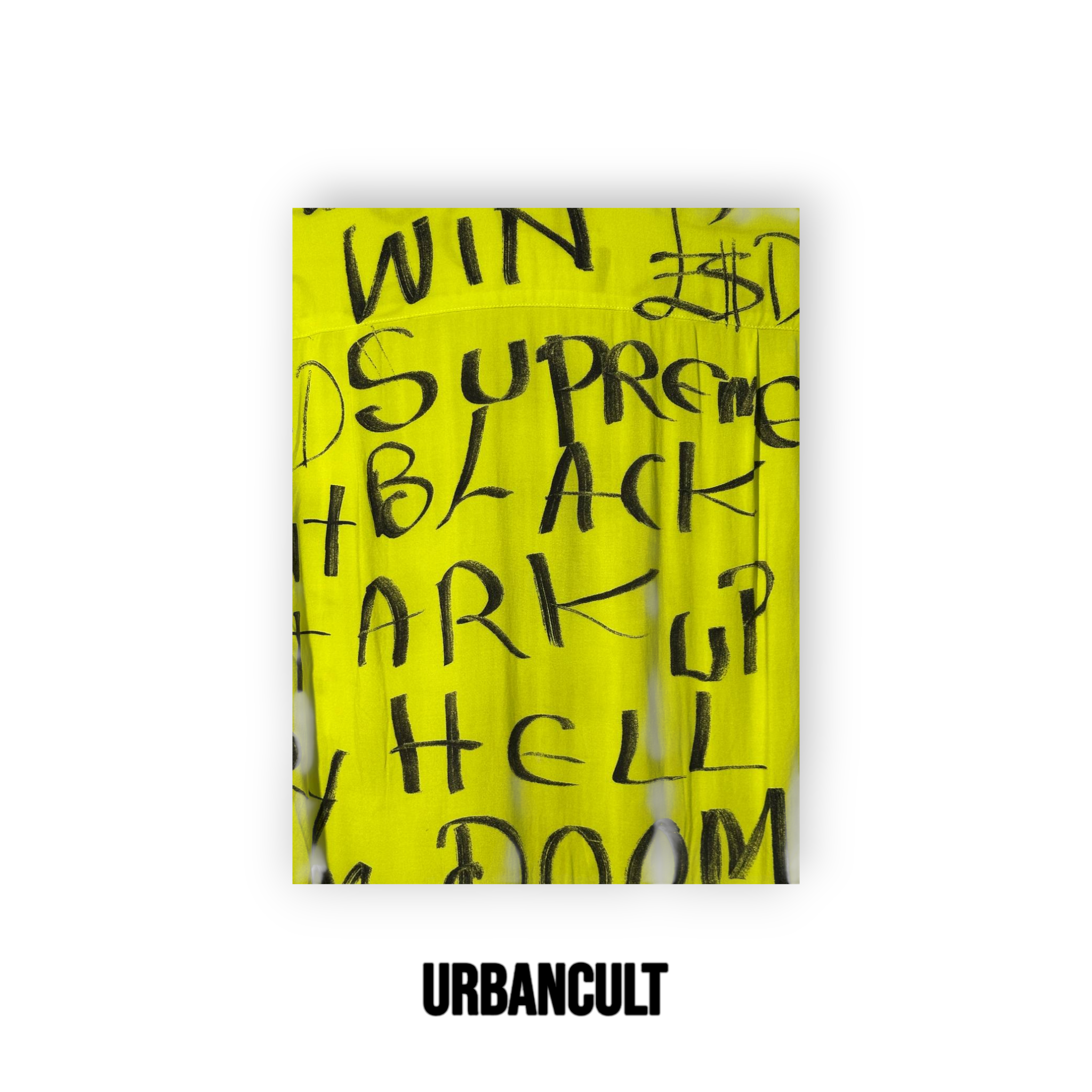 Supreme Black Ark Rayon Camicia - Giallo Fluo - Urban Cult