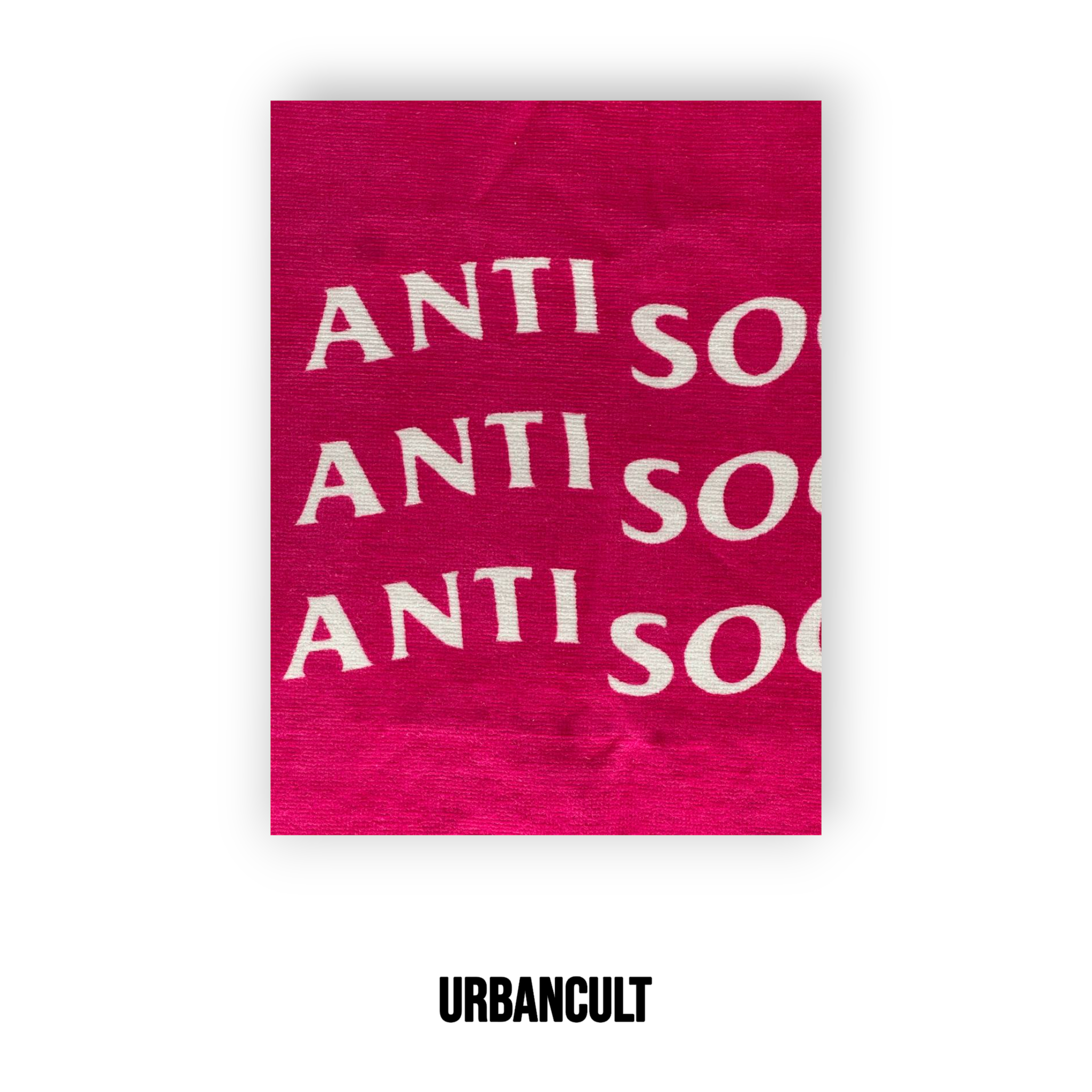 Anti Social Social Club Towel - Pink - Urban Cult