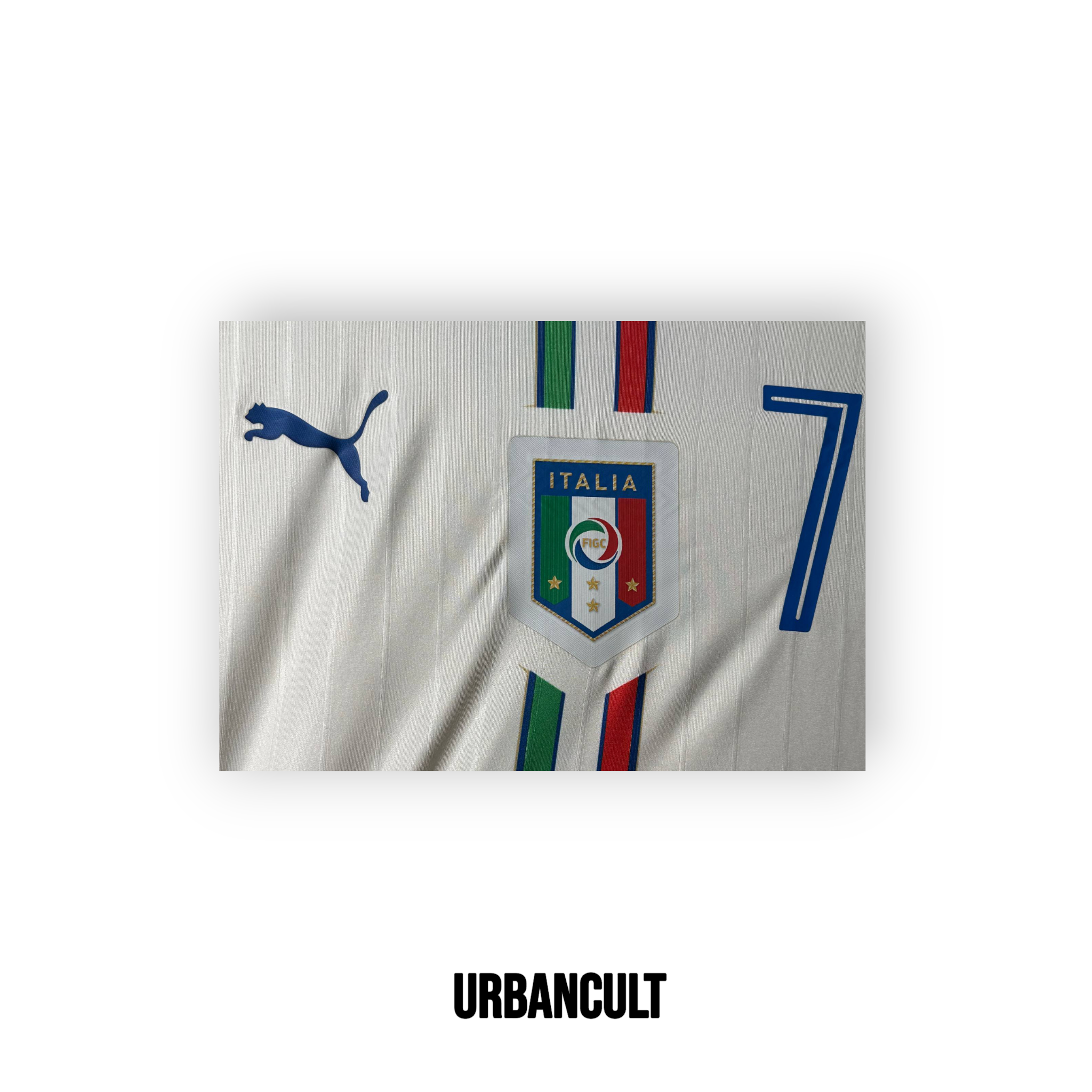 Maglia Italia Trasferta Zaza #7 - Europei 2016 (Match Version Rara) - Urban Cult